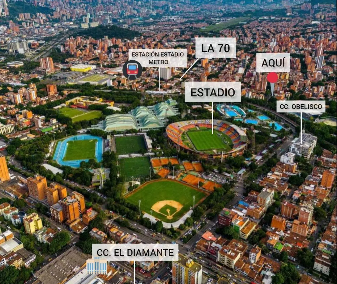Apartamento Elegante Loft Laureles-Estadio Medellín Colômbia